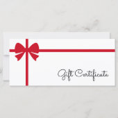 Your Logo Custom Business Gift Certificate (Voorkant)