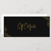 Your Logo Custom Business Gift Certificate (Voorkant / Achterkant)