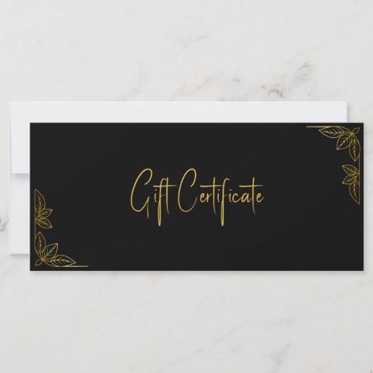 Your Logo Custom Business Gift Certificate (Voorkant)