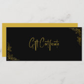 Your Logo Custom Business Gift Certificate (Voorkant / Achterkant)
