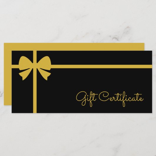 Your Logo Custom Business Gift Certificate (Voorkant / Achterkant)