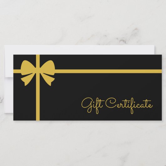 Your Logo Custom Business Gift Certificate (Voorkant)