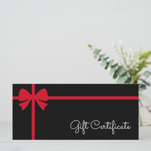 Your Logo Custom Business Gift Certificate (Staand voorkant)