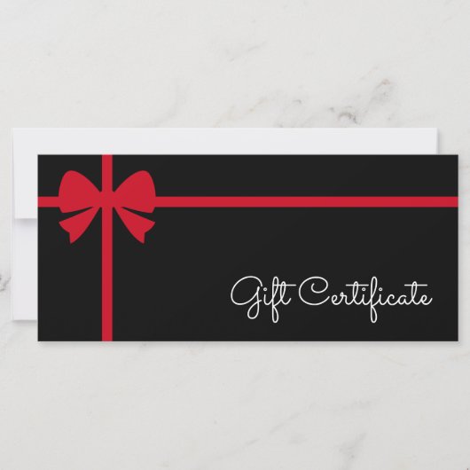 Your Logo Custom Business Gift Certificate (Voorkant)