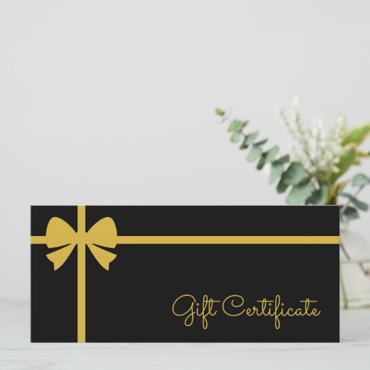Your Logo Custom Business Gift Certificate (Staand voorkant)