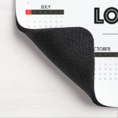 Your Logo Custom Business Marketing 2026 Calender Muismat (Hoek)