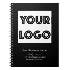  Your Logo Custom Business Marketing Black Notitieboek