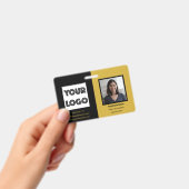 Your Logo Custom Business Marketing Employee Badge (Handheld)