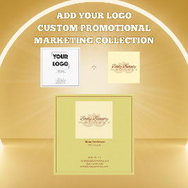 Your Logo Custom QR Code Marketing Vierkante Visitekaartje