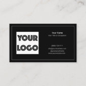 Your Logo Custom QR Code Marketing Visitekaartje (Voorkant)