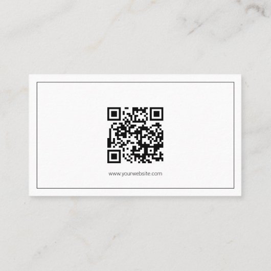 Your Logo Custom QR Code Marketing Visitekaartje (Achterkant)