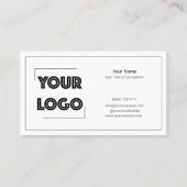 Your Logo Custom QR Code Marketing Visitekaartje (Voorkant)