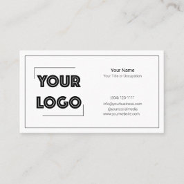 Your Logo Custom QR Code Marketing Visitekaartje