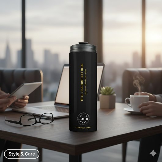 Your Logo Custom Text Thermal Tumbler for Branding Thermosbeker