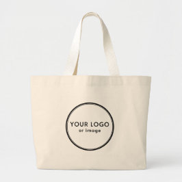 Your logo, custom white  grote tote bag