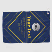 Your Logo & Customizable Design Template Golfhanddoek (Horizontaal)