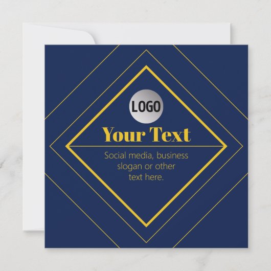 Your Logo & Customizable Design Template Kaart (Voorkant)