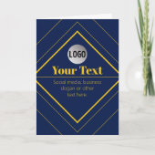 Your Logo & Customizable Design Template Kaart (Voorkant)