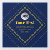 Your Logo & Customizable Design Template Raamsticker (Vel)