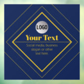 Your Logo & Customizable Design Template Raamsticker (Vel 3)