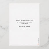 Your Logo Fun Grey Gifts Corporate Happy Birthday Folie Uitnodiging (Achterkant)