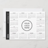 Your Logo Here 2026 white Magnetic Calendar Feestdagenkaart (Voorkant)