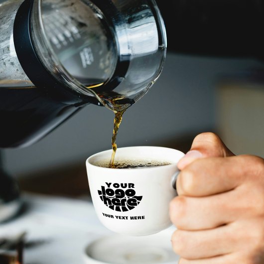 Your Logo Here Company Branded Business Coperate Espresso Kop