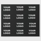 Your Logo Here Simple Stylish Modern Minimal Logo Cadeaupapier (Vlak)