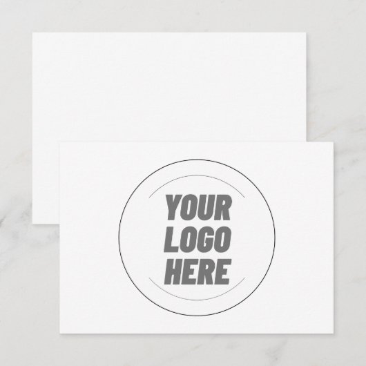 Your Logo Here Tableware > Paper Cups Informatiekaartje (Voorkant / Achterkant)