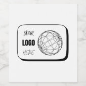 Your Logo Here Wijn Etiket (Enkel label)