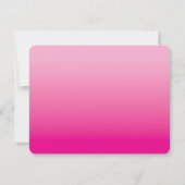 Your Logo Light and Hot Pink Ombre Bedankkaart (Achterkant)
