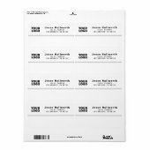 Your Logo | Modern Customizable Return Address Etiket (Full Sheet)