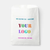 Your Logo or Photo Custom Text Favor Bags Example Bedankzakje (Voorkant)