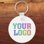 Your Logo QR Code Personalized Custom Business Sleutelhanger (Voorkant)