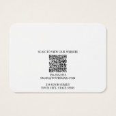 Your Logo QR Earring Display Card Visitekaartje (Achterkant)
