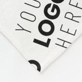 Your Logo Simple Repeating Diagonal Pattern Fleece Deken (Hoek)