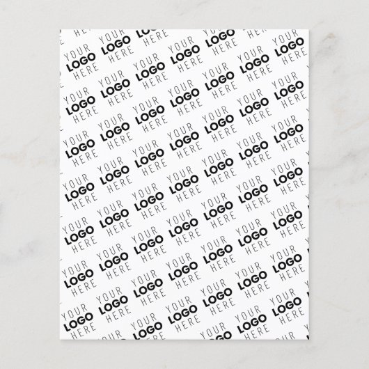 Your Logo Simple Repeating Diagonal Pattern Flyer (Voorkant)
