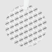 Your Logo Simple Repeating Diagonal Pattern Ornament (voorkant)