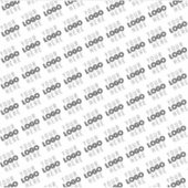 Your Logo Simple Repeating Diagonal Pattern Sticker (Voorkant)