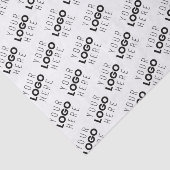 Your Logo Simple Repeating Diagonal Pattern Tissuepapier (Detail)