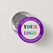 Your Logo Social Media Promotional Button Example (Voorkant /achterkant)