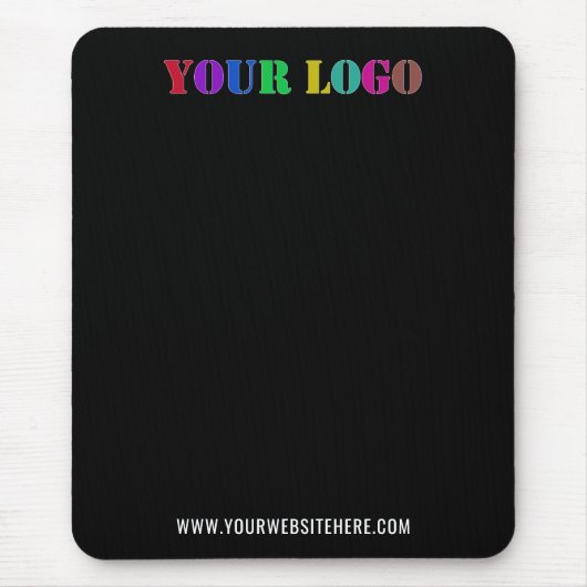 Your Logo Text Info Promotional Business Mouse Pad Muismat (Voorkant)
