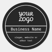 Your Logo | Unique Editable Business Design Ronde Sticker (Voorkant)