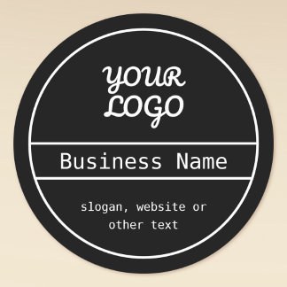 Your Logo | Unique Editable Business Design Ronde Sticker