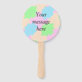 Your message here add text name boho colorful rust handwaaier