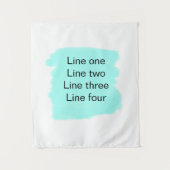 Your message here add text name monogram green wandkleed (Voorkant)