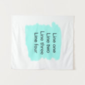 Your message here add text name monogram green wandkleed (Voorkant (horizontaal))