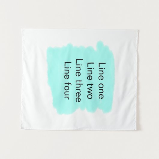 Your message here add text name monogram green  wandkleed (Voorkant (horizontaal))