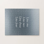 Your message here gray blue metallic background te legpuzzel (Horizontaal)