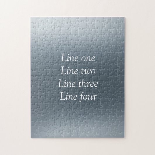Your message here gray blue metallic background te legpuzzel (Verticaal)